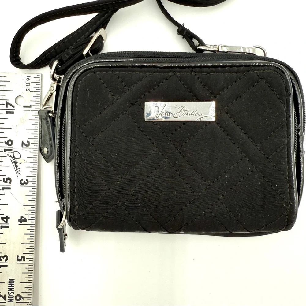 Vera Bradley Black Crossbody Wallet